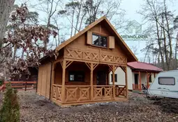 Drewniany domek rekreacyjny całoroczny CRP1 7x5  (35 m²) - zdjęcie 1