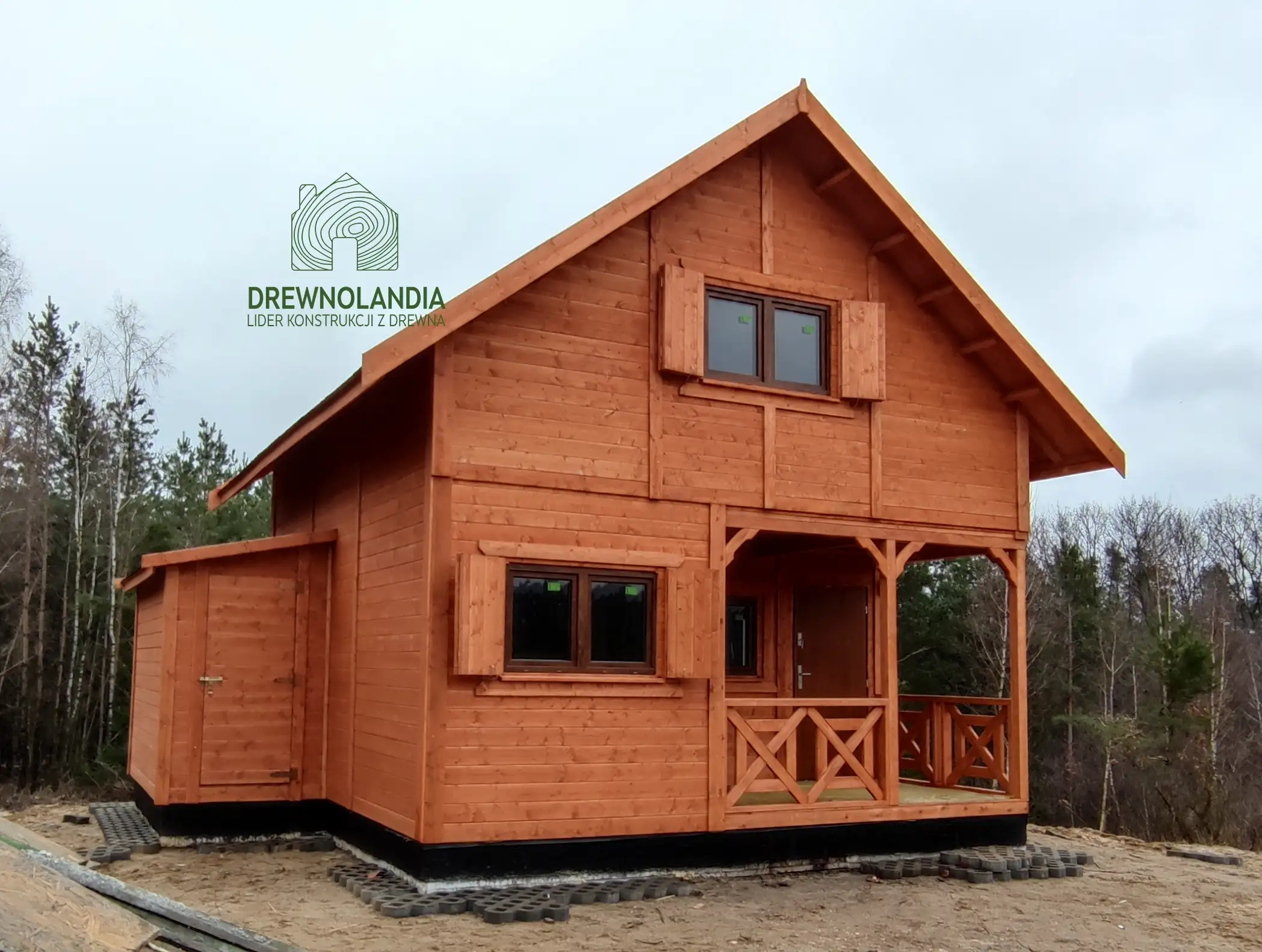 Domek z antresola Wiktor IV - wersja 1 - V1 - 5,9x5,9m