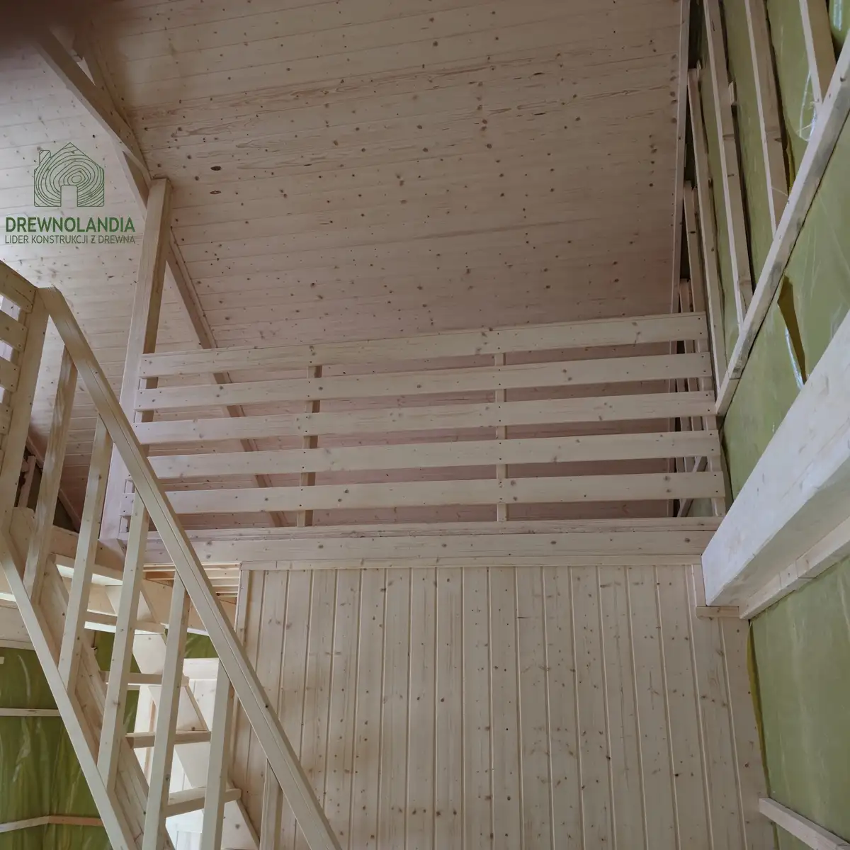 Nowoczesny domek  z antresolą Adam III 7m x 5m