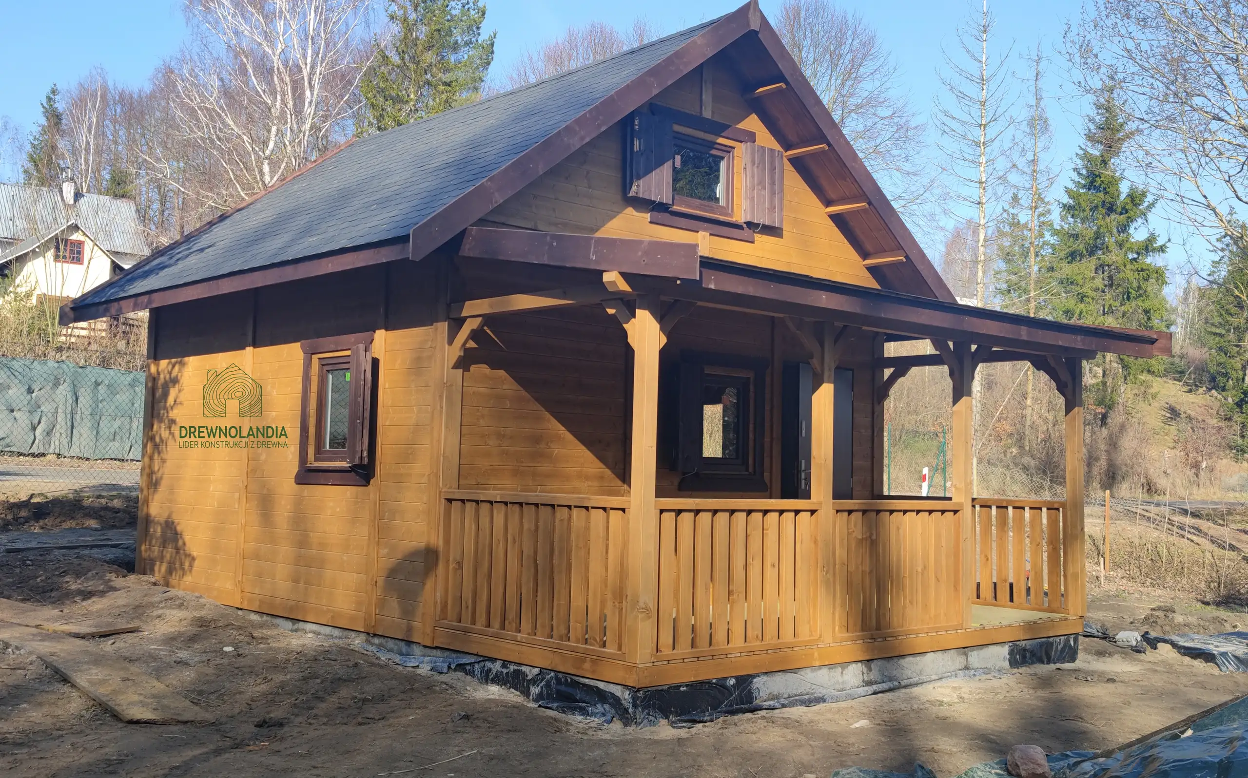 Domek Ogrodowy z tarasem Marcel II - 5x5m 