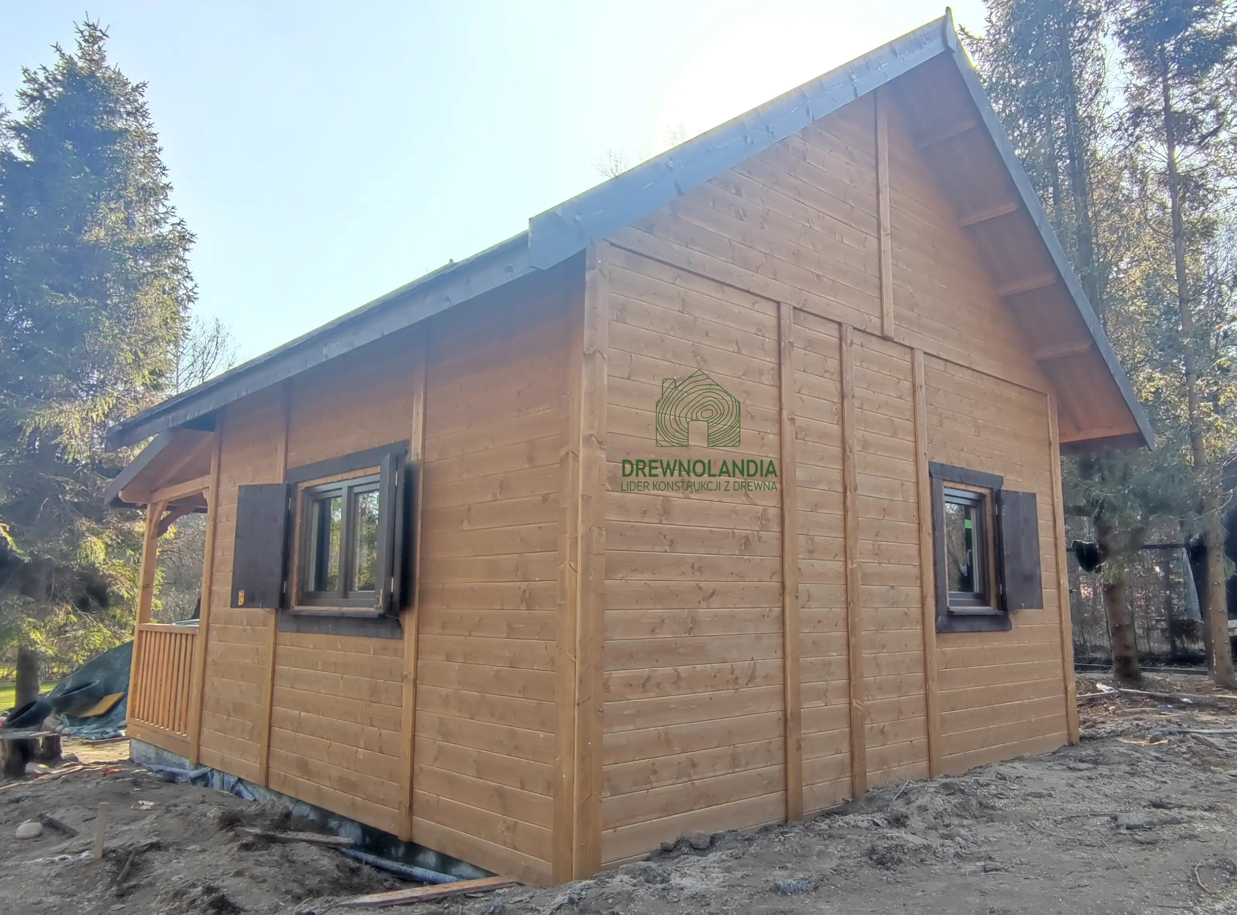 Domek Ogrodowy z tarasem Marcel II - 5x5m 