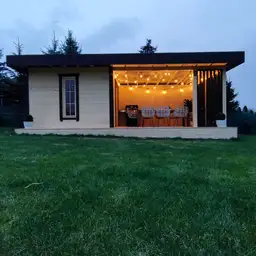 Domek narzędziowy Nataniel 8m x 3,5m z przestrzenią wypoczynkową - zdjęcie 13