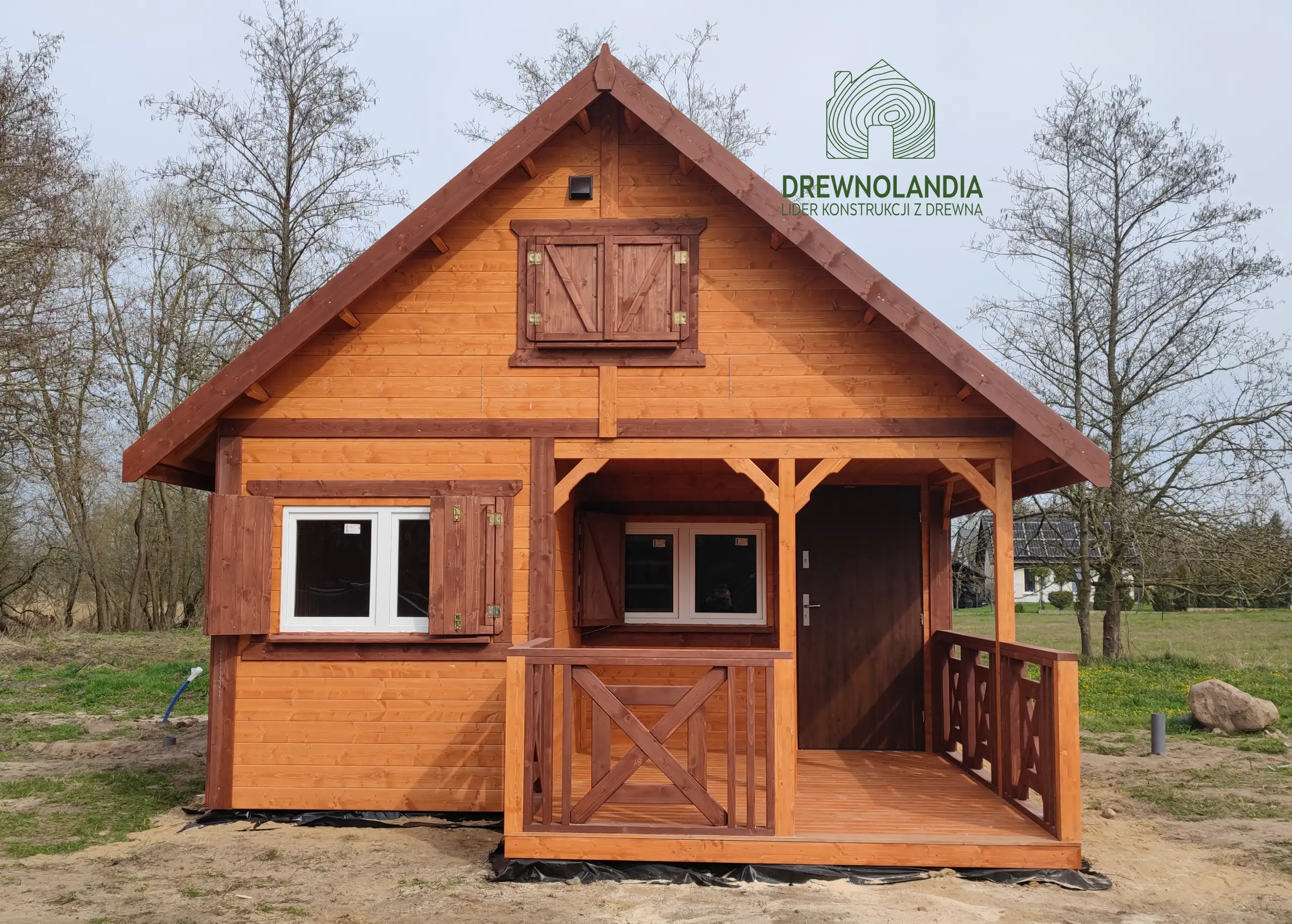 Domek drewniany Wiktor III - 5x6m 