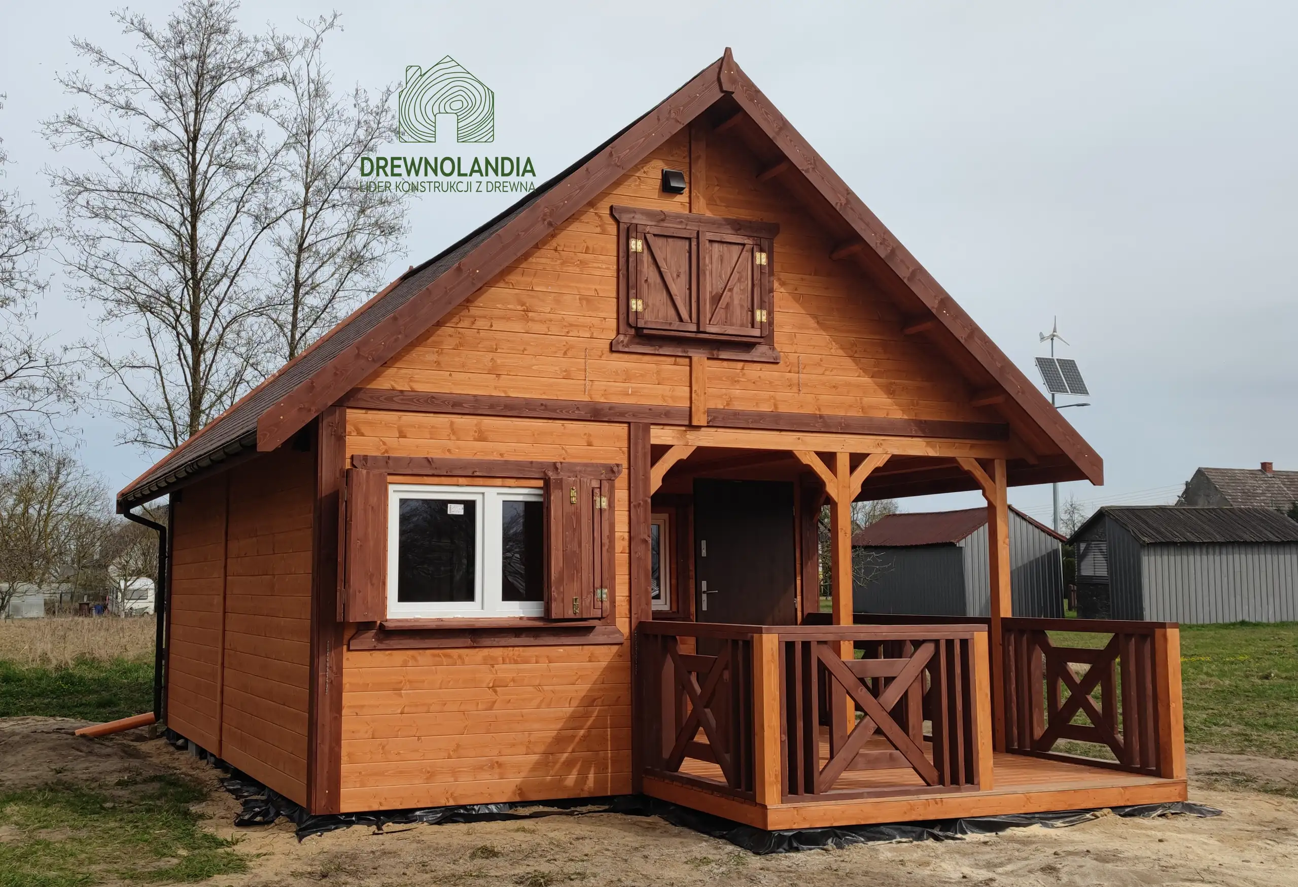 Domek drewniany Wiktor III - 5x6m 