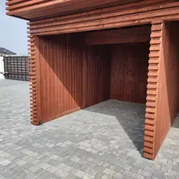 Drewniana wiata Laura 9x5m – Ochrona dla trzech pojazdów - zdjęcie 14