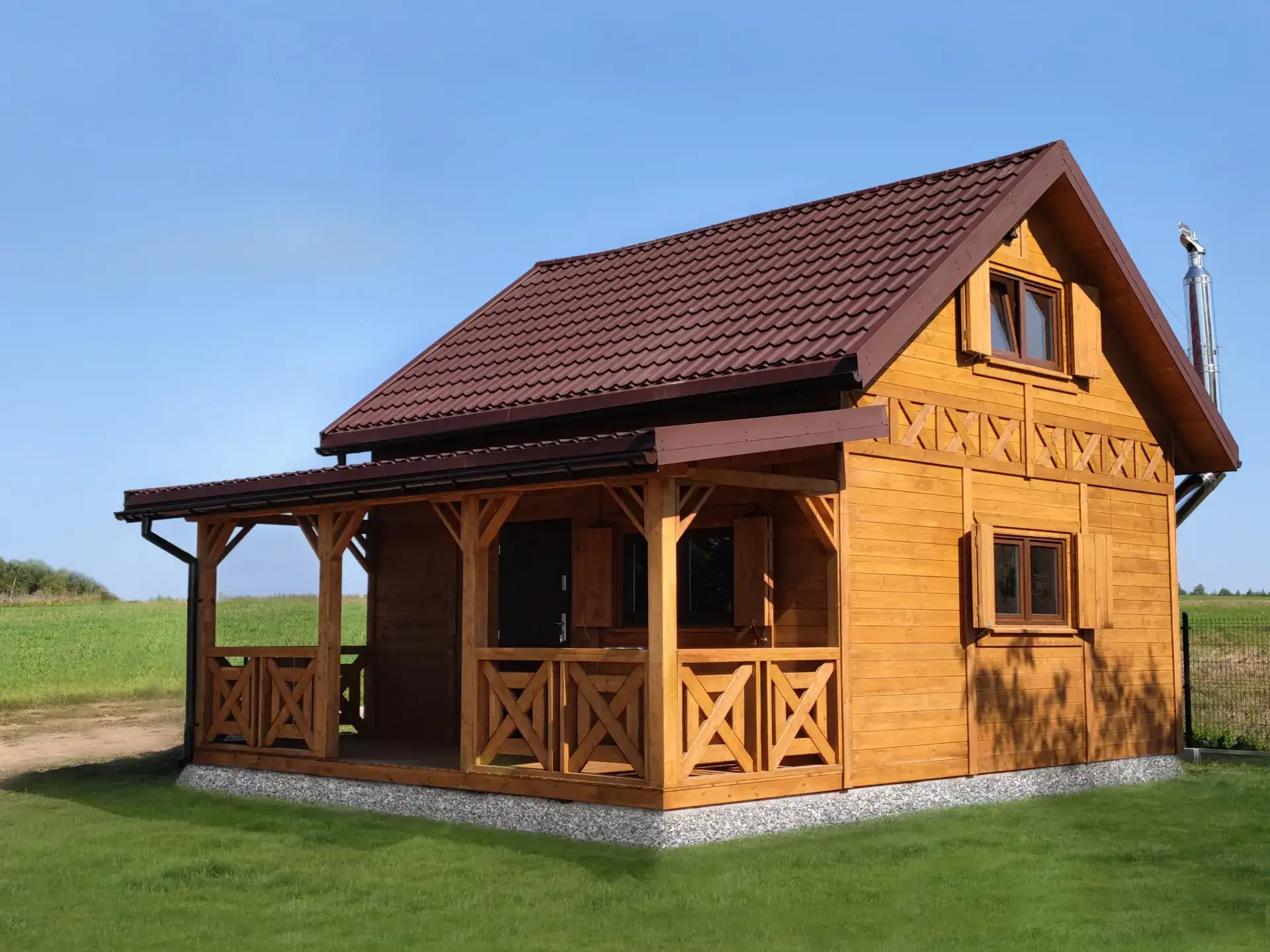 Domek drewniany na działkę Julian - 6x7,5m