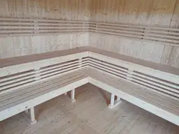 Sauna ogrodowa 8m x 3,5m z przestrzenią wypoczynkową - zdjęcie 8
