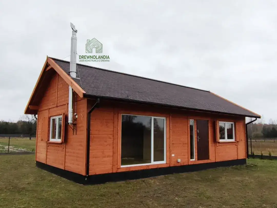 Drewniany dom rekreacyjny Kazimierz - 6m x 10,5m - 63 m² 