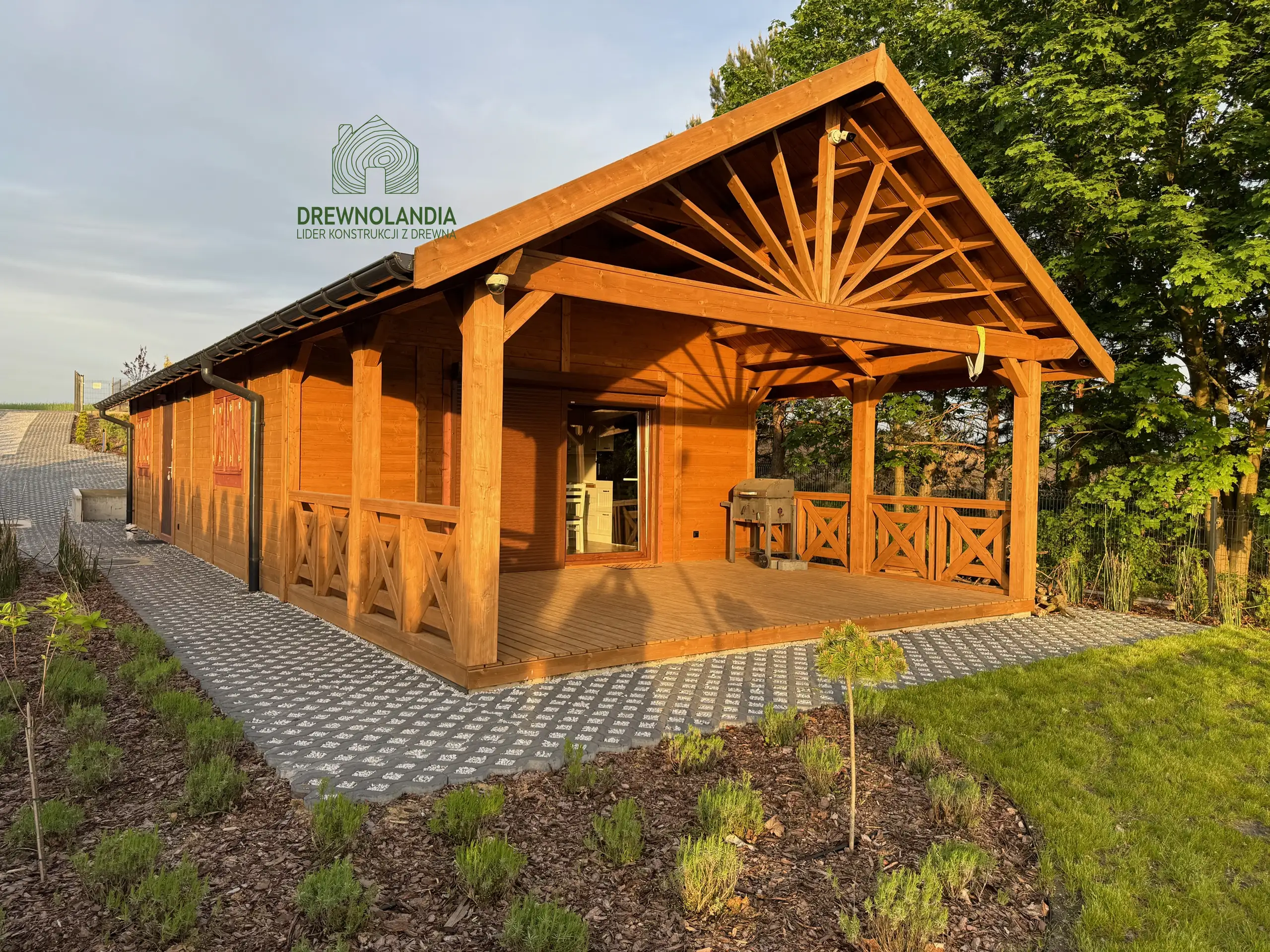 Drewniany domek rekreacyjny całoroczny CRK1 - 70 m²