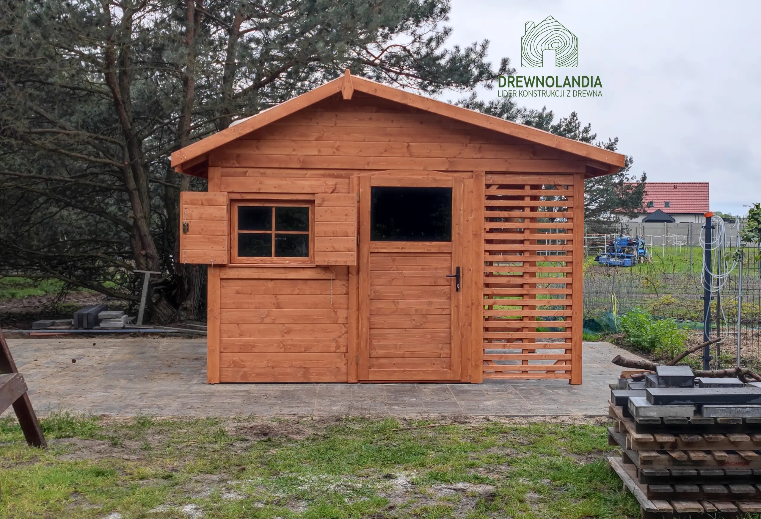 Domek gospodarczy z drewna Bonifacy - 3x2,5m