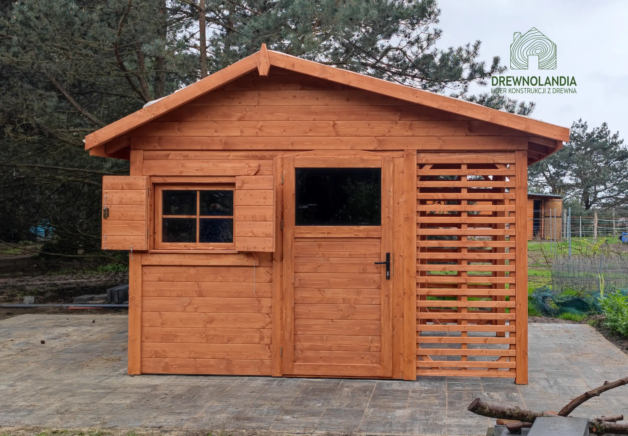 Domek gospodarczy z drewna Bonifacy - 3x2,5m