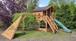 Domek ogrodowy Dla Dzieci Lolek - 2,8x2m z huśtawką  - zdjęcie 12