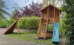 Domek ogrodowy Dla Dzieci Lolek - 2,8x2m z huśtawką  - zdjęcie 11