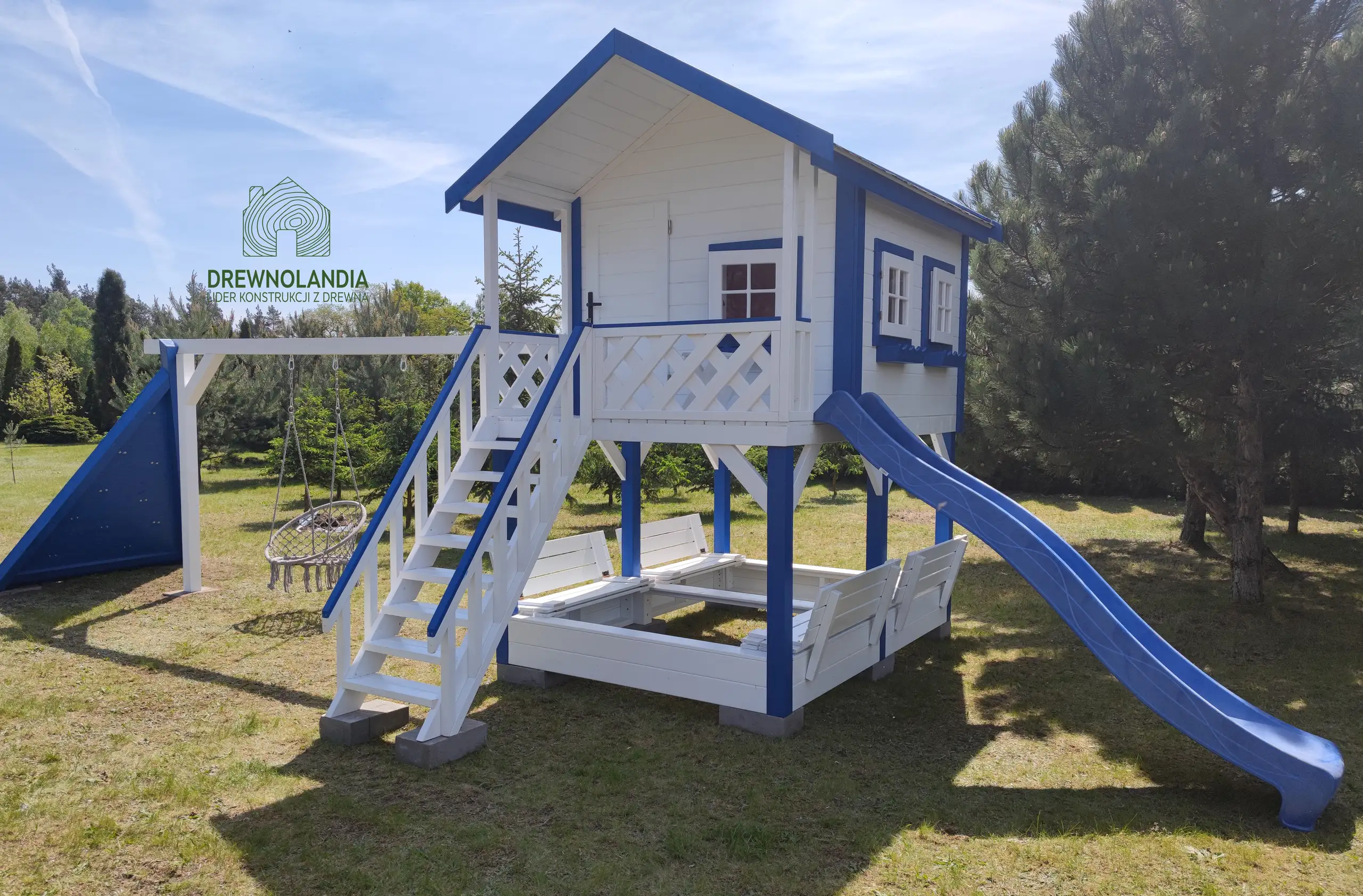 Domek ogrodowy Dla Dzieci Lolek - 2,8x2m z huśtawką 