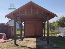 Wiata samochodowa Agnieszka 6x3 – Zadaszenie i schowek w jednym - zdjęcie 6