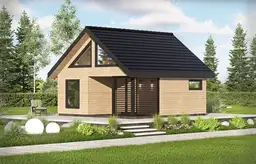 Domek letniskowy drewniany z antresolą Wiktor IV V2 – 35 m² - zdjęcie 4