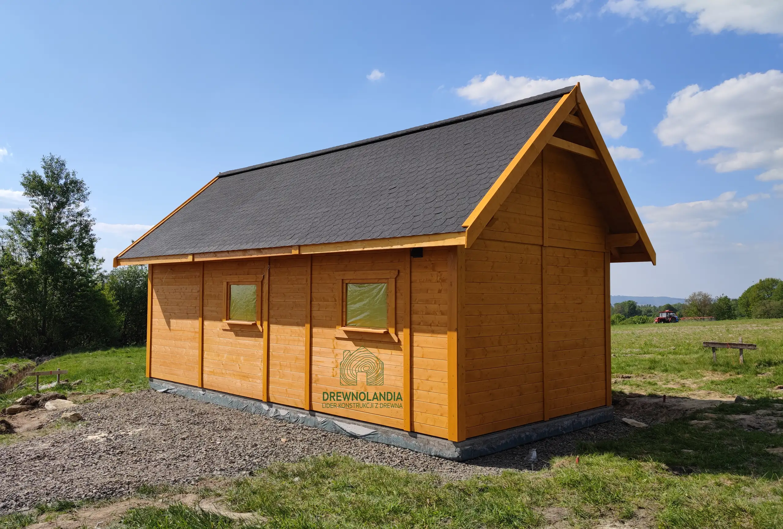 Domek ogrodowy z drewna Wiktor - 8x4m