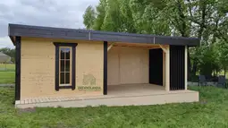 Domek narzędziowy Nataniel 8m x 3,5m z przestrzenią wypoczynkową - zdjęcie 11