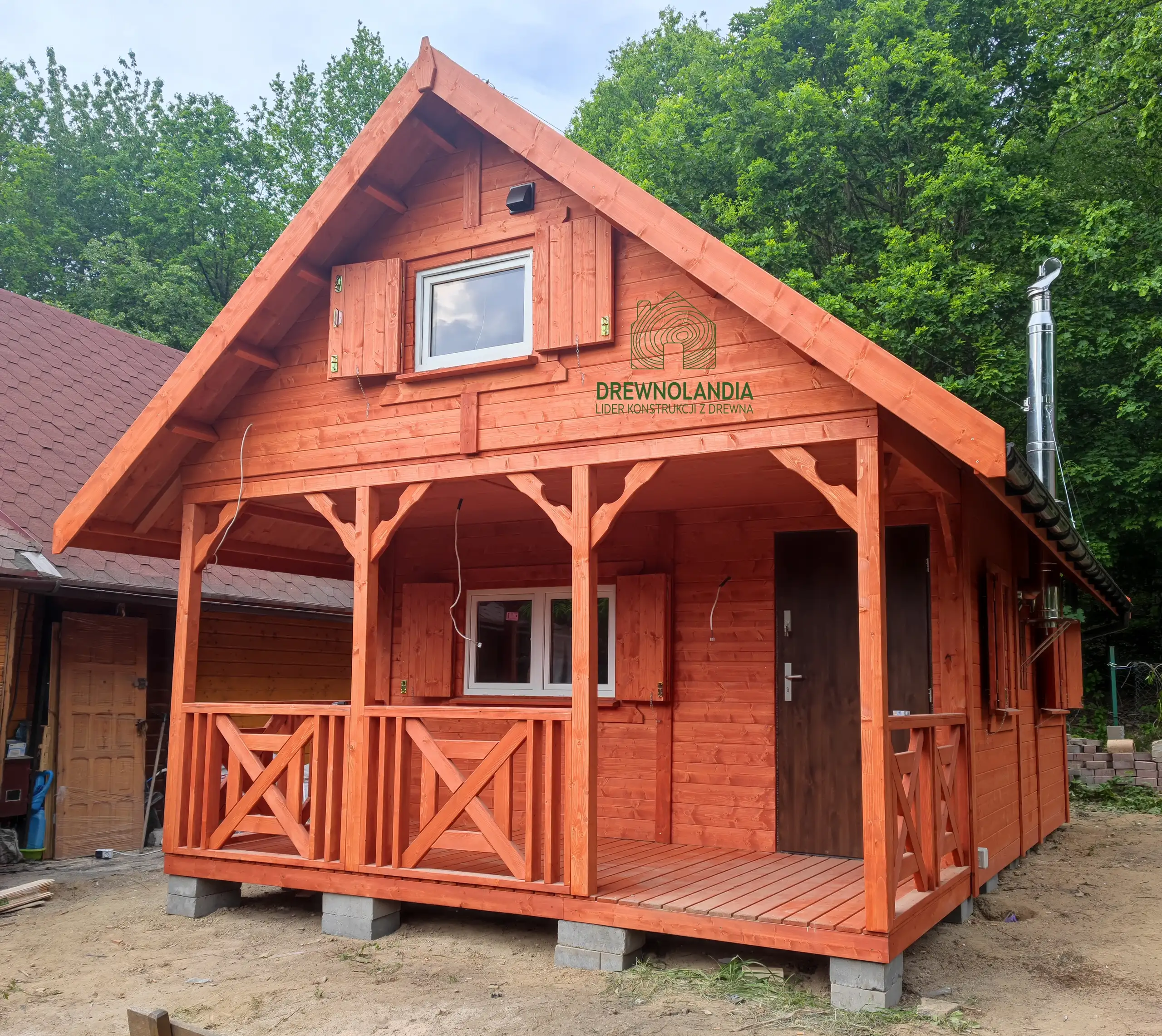 Drewniany domek na działkę Amadeusz IV 7x4,5m 