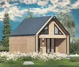 Drewniany dom na działkę Amadeusz IV v2 7,7x4,5m  - zdjęcie 1