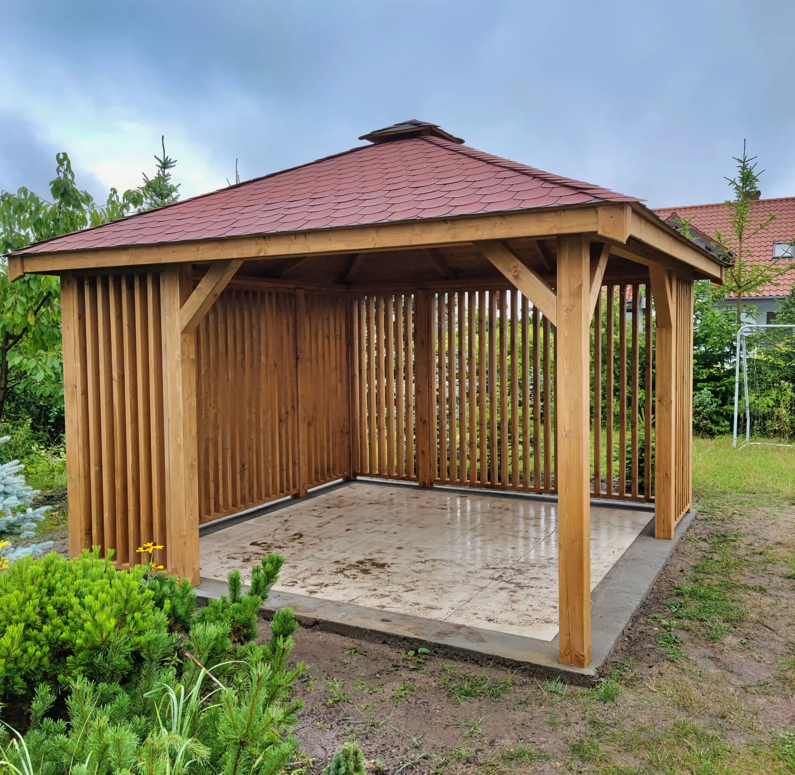 Nowoczesna altana ogrodowa Nela 3x3 m – elegancja w każdym ogrodzie