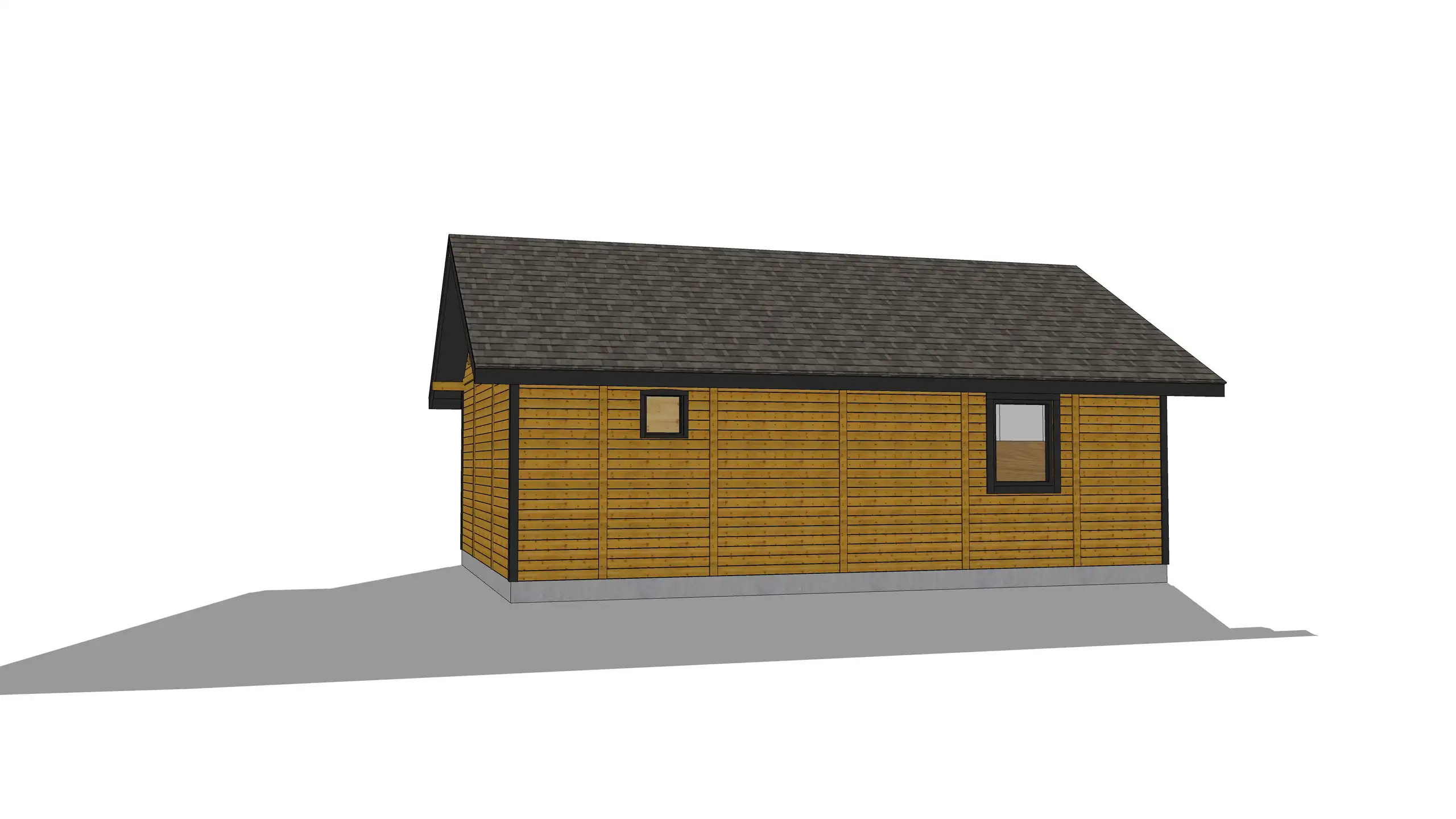 Drewniany domek rekreacyjny całoroczny CRK5 PLUS - jednorodzinny - 54 m²