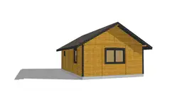 Drewniany domek rekreacyjny całoroczny CRK5 PLUS - jednorodzinny - 54 m² - zdjęcie 21