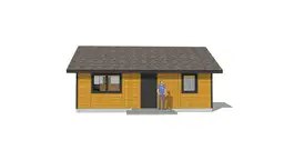 Drewniany domek rekreacyjny całoroczny CRK5 PLUS - jednorodzinny - 54 m² - zdjęcie 22