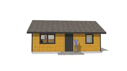 Drewniany domek rekreacyjny całoroczny CRK5 PLUS - jednorodzinny - 54 m² - zdjęcie 27