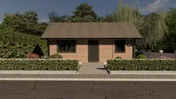 Drewniany domek rekreacyjny całoroczny CRK5 PLUS - jednorodzinny - 54 m² - zdjęcie 7