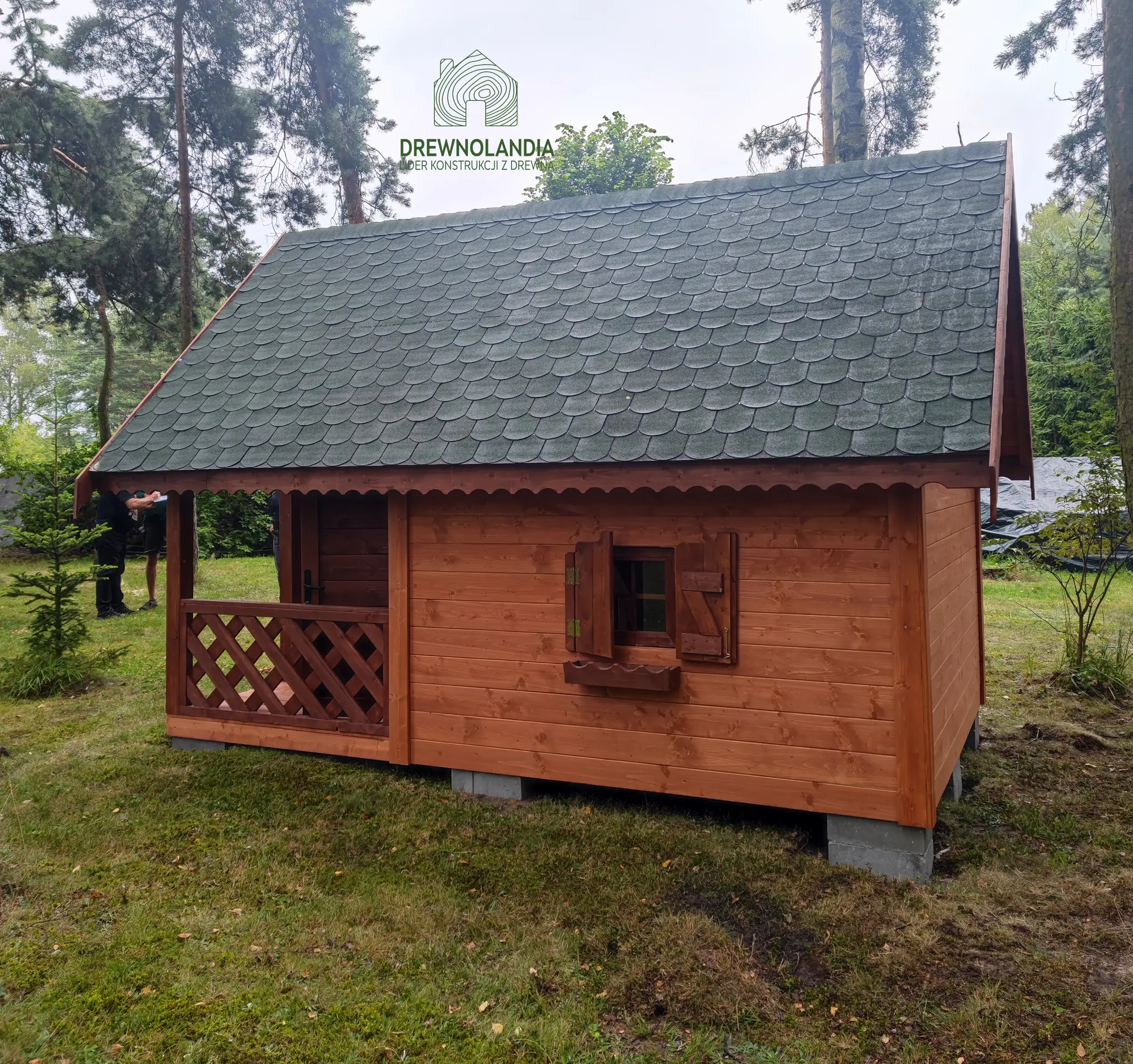 Duży Drewniany Domek Dla Dzieci Kitty IV - 4x2,5m z antresolą