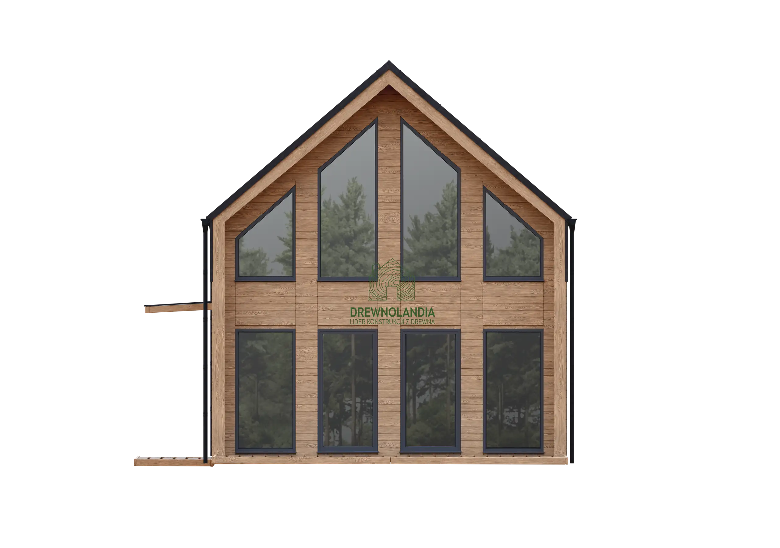 Dom drewniany Richard - nowoczesna stodoła - 47 m2