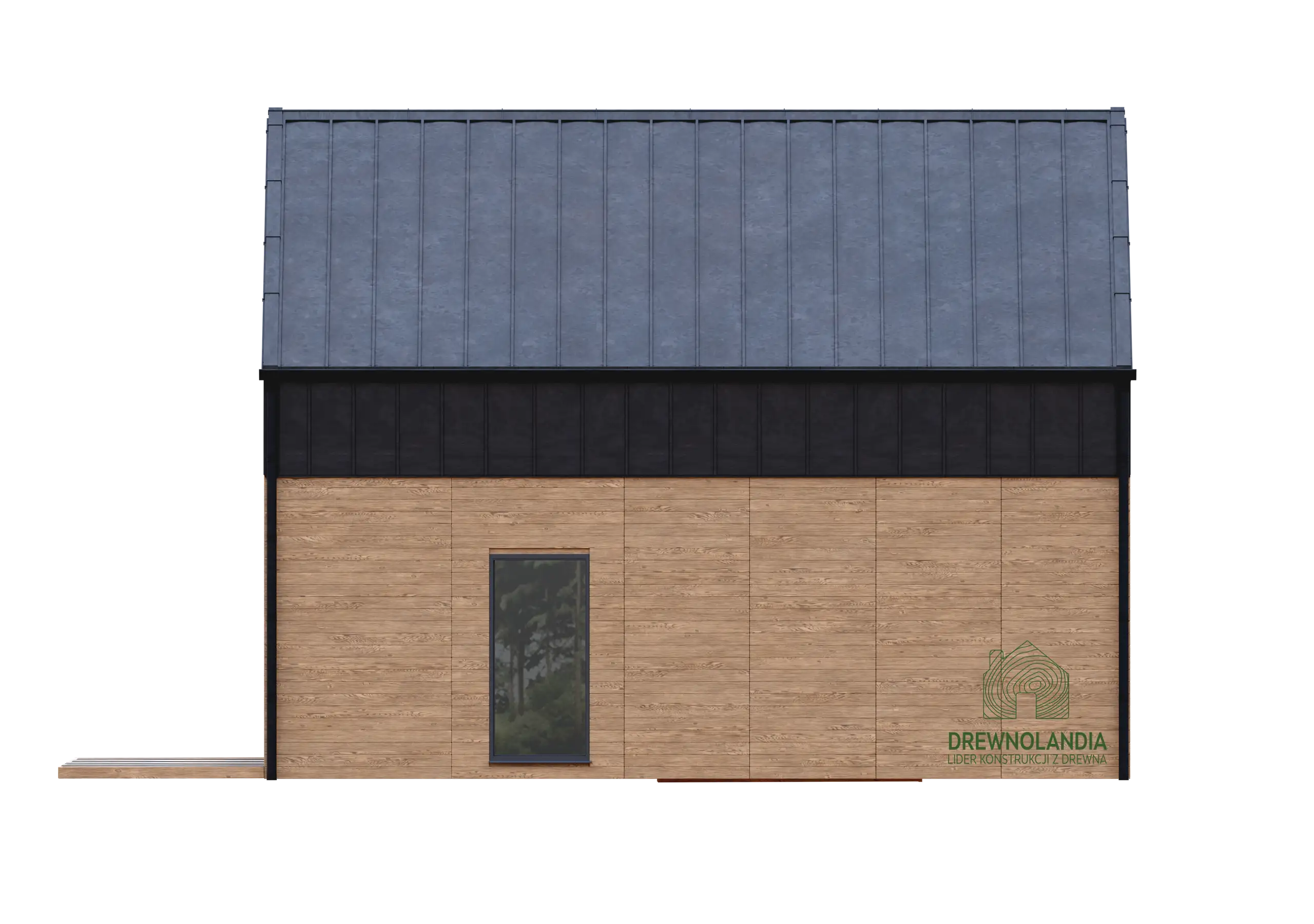 Dom drewniany Richard - nowoczesna stodoła - 47 m2