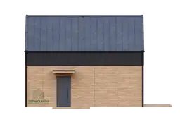 Dom drewniany Richard - nowoczesna stodoła - 47 m2 - zdjęcie 13