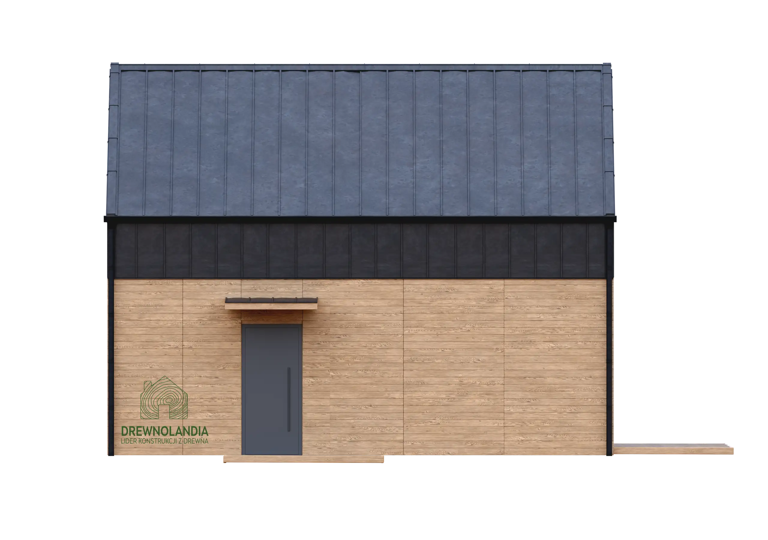 Dom drewniany Richard - nowoczesna stodoła - 47 m2