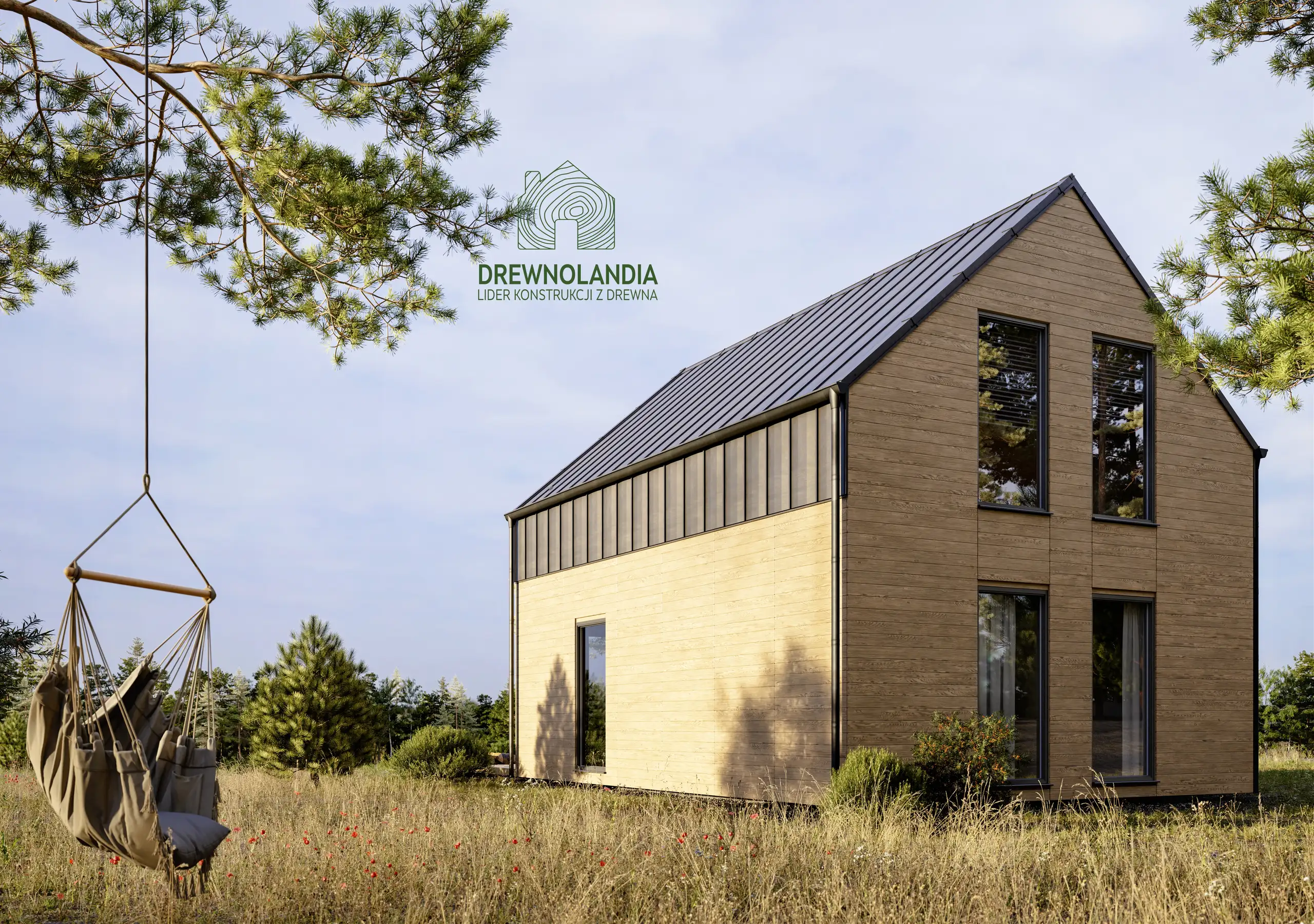 Dom drewniany Richard - nowoczesna stodoła - 47 m2