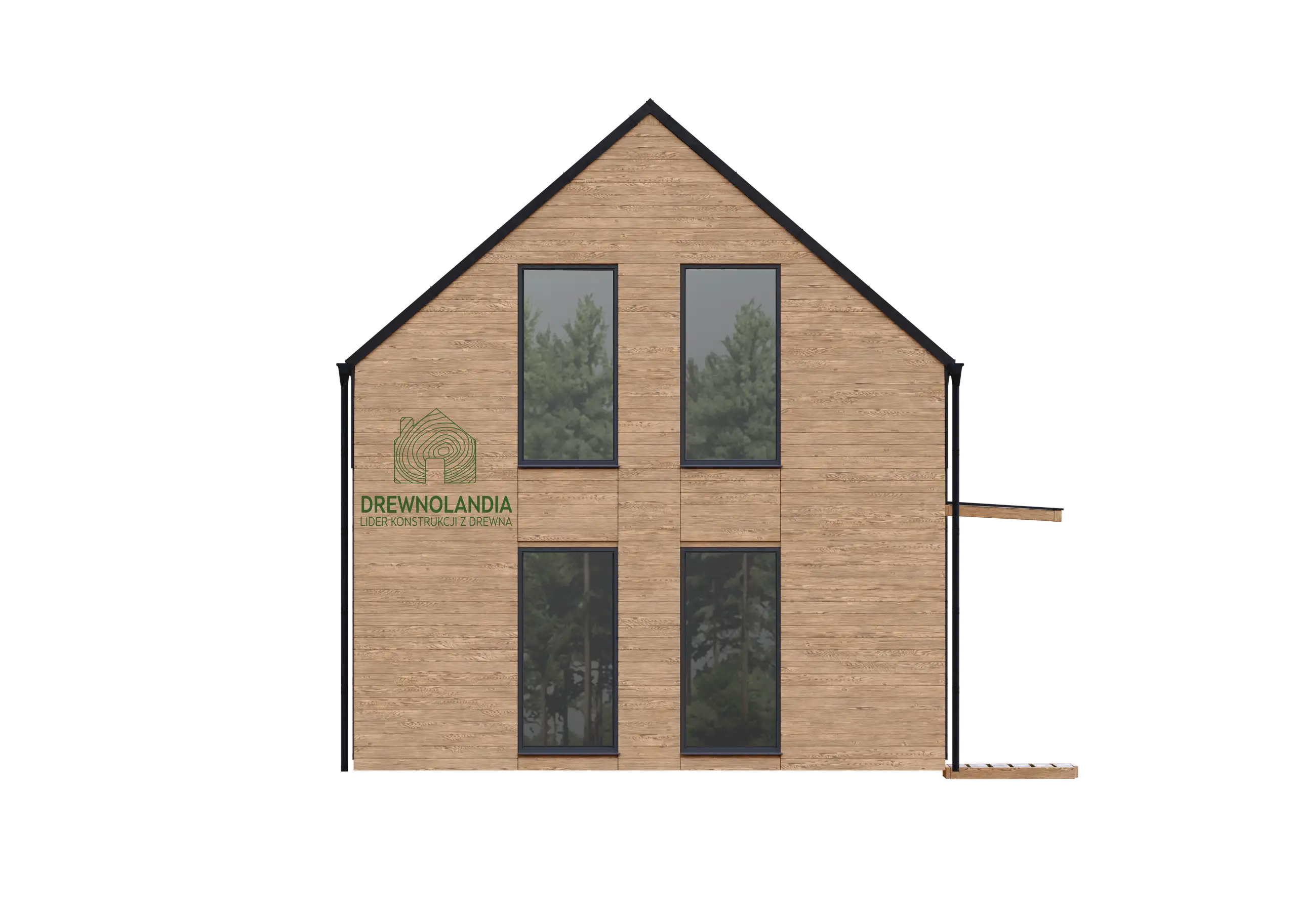 Dom drewniany Richard - nowoczesna stodoła - 47 m2