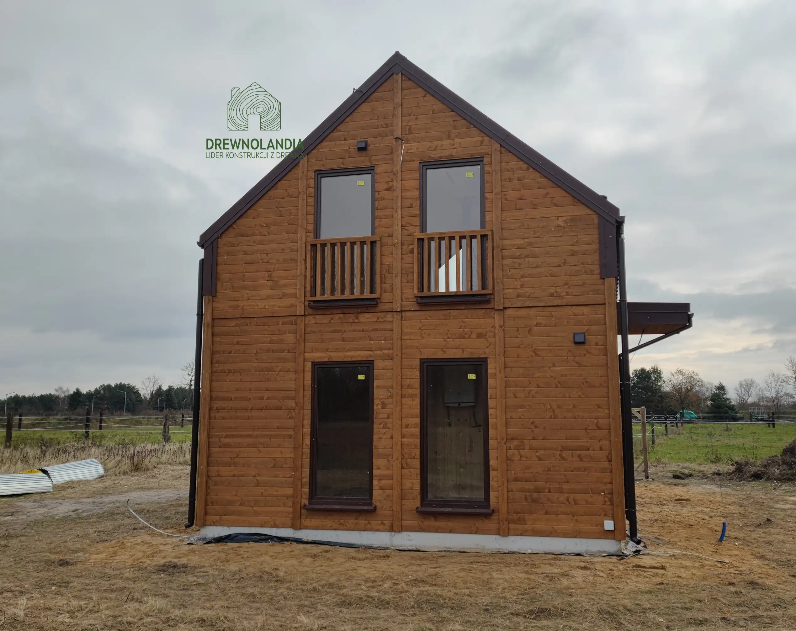 Dom drewniany Richard - nowoczesna stodoła - 47 m2