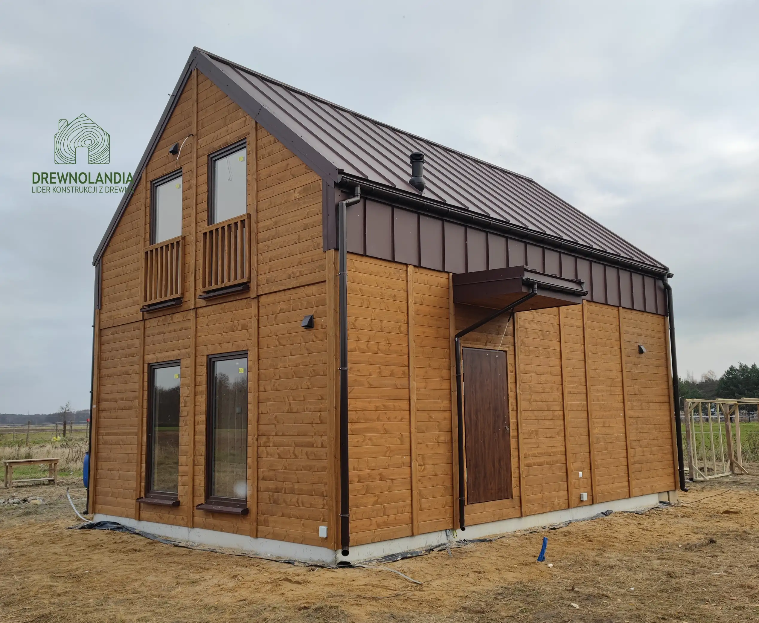 Dom drewniany Richard - nowoczesna stodoła - 47 m2