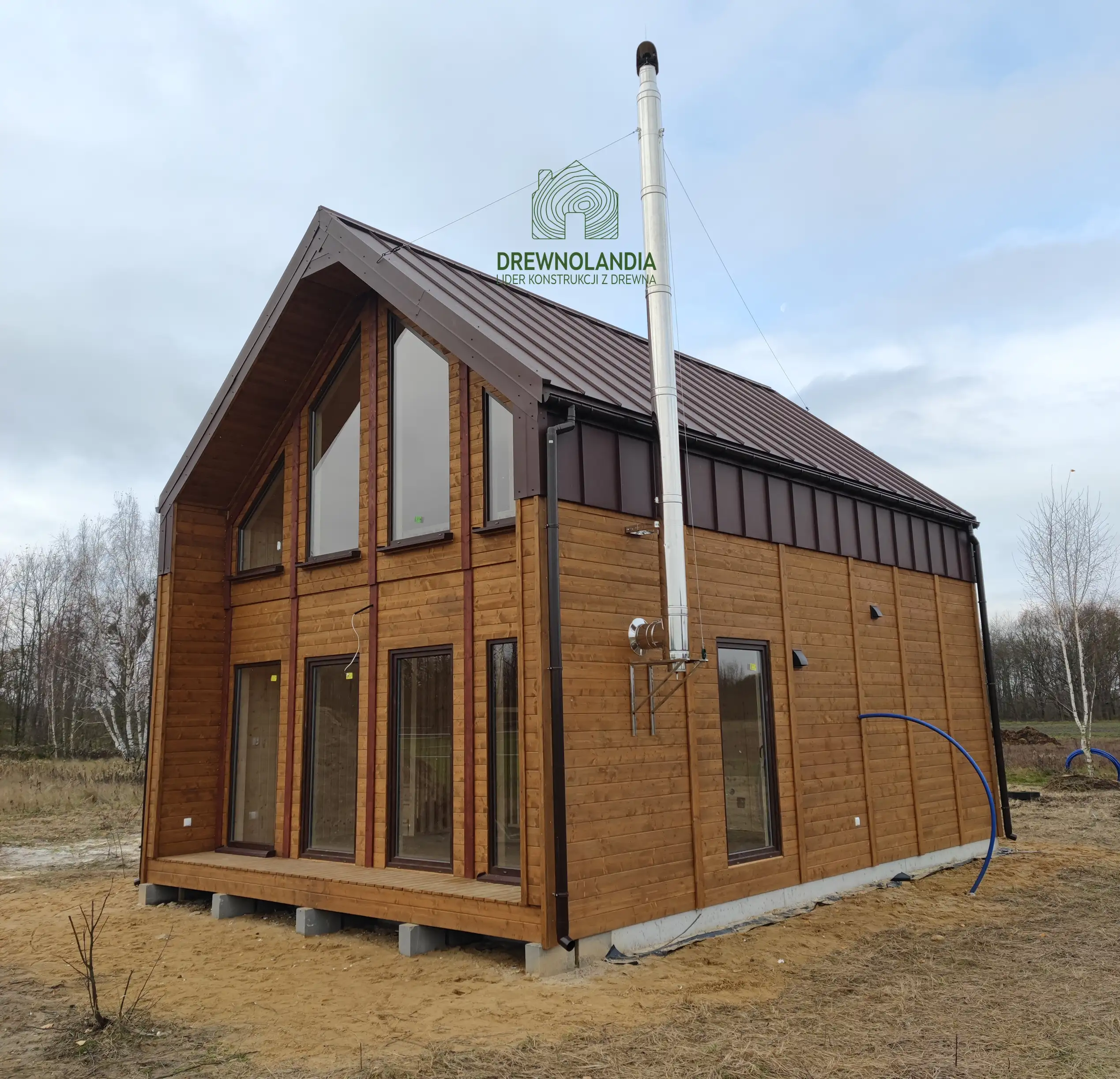 Dom drewniany Richard - nowoczesna stodoła - 47 m2