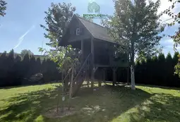 Duży Drewniany Domek Dla Dzieci Kitty IV - 4x2,5m z antresolą - zdjęcie 15