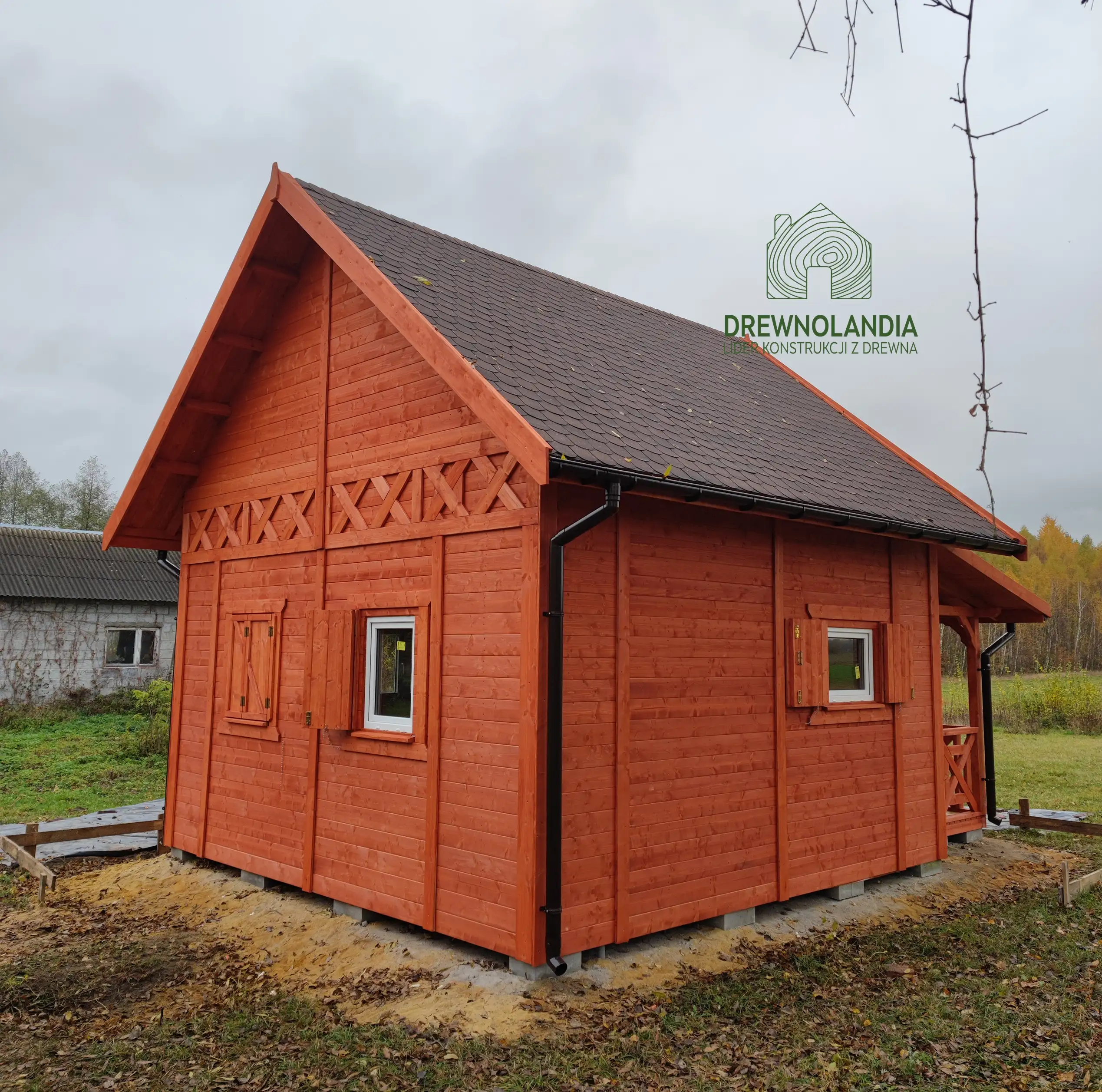 Domek Ogrodowy z tarasem Marcel II - 5x5m 