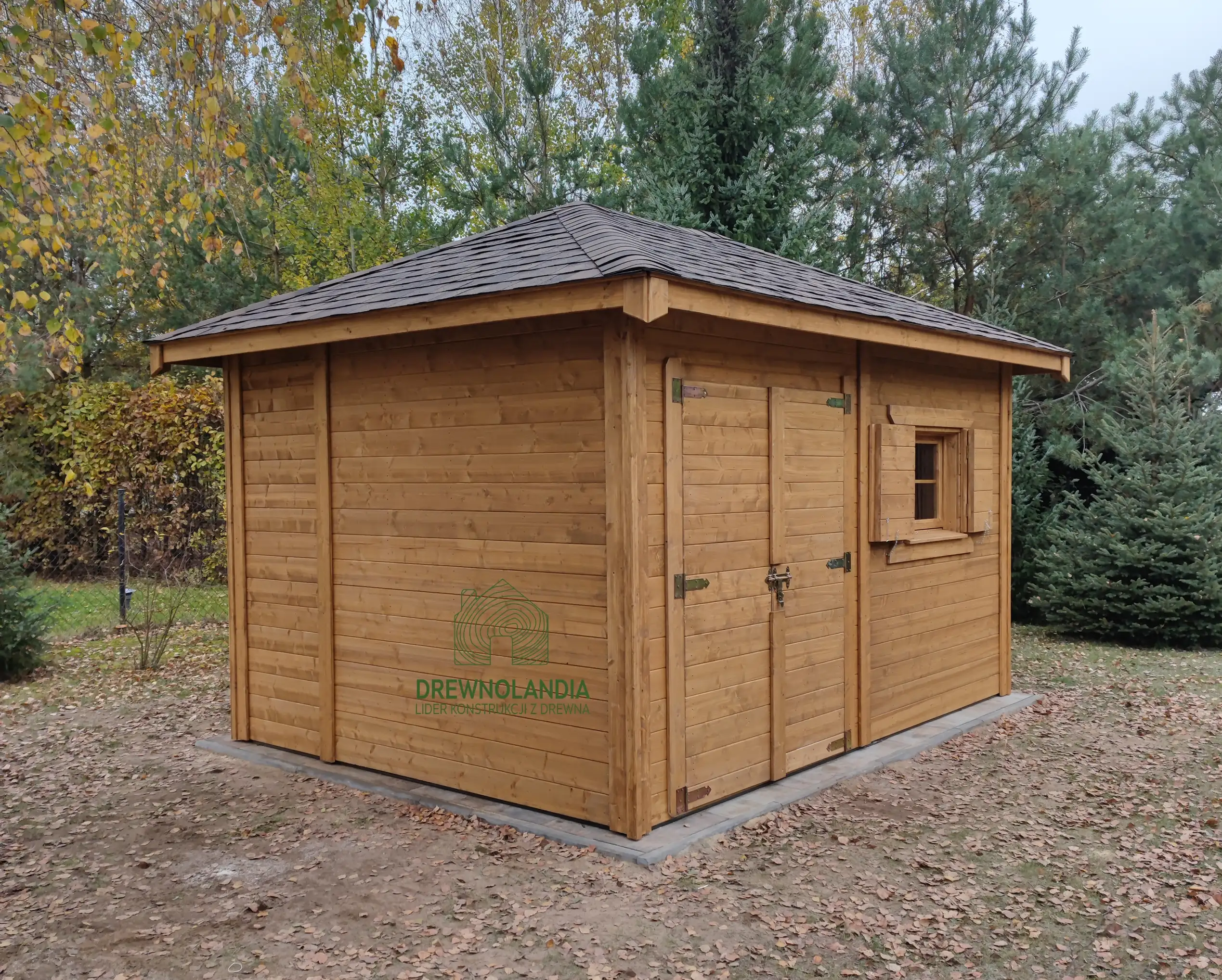 Drewniany Domek narzędziowy Jerzy - 4x3m