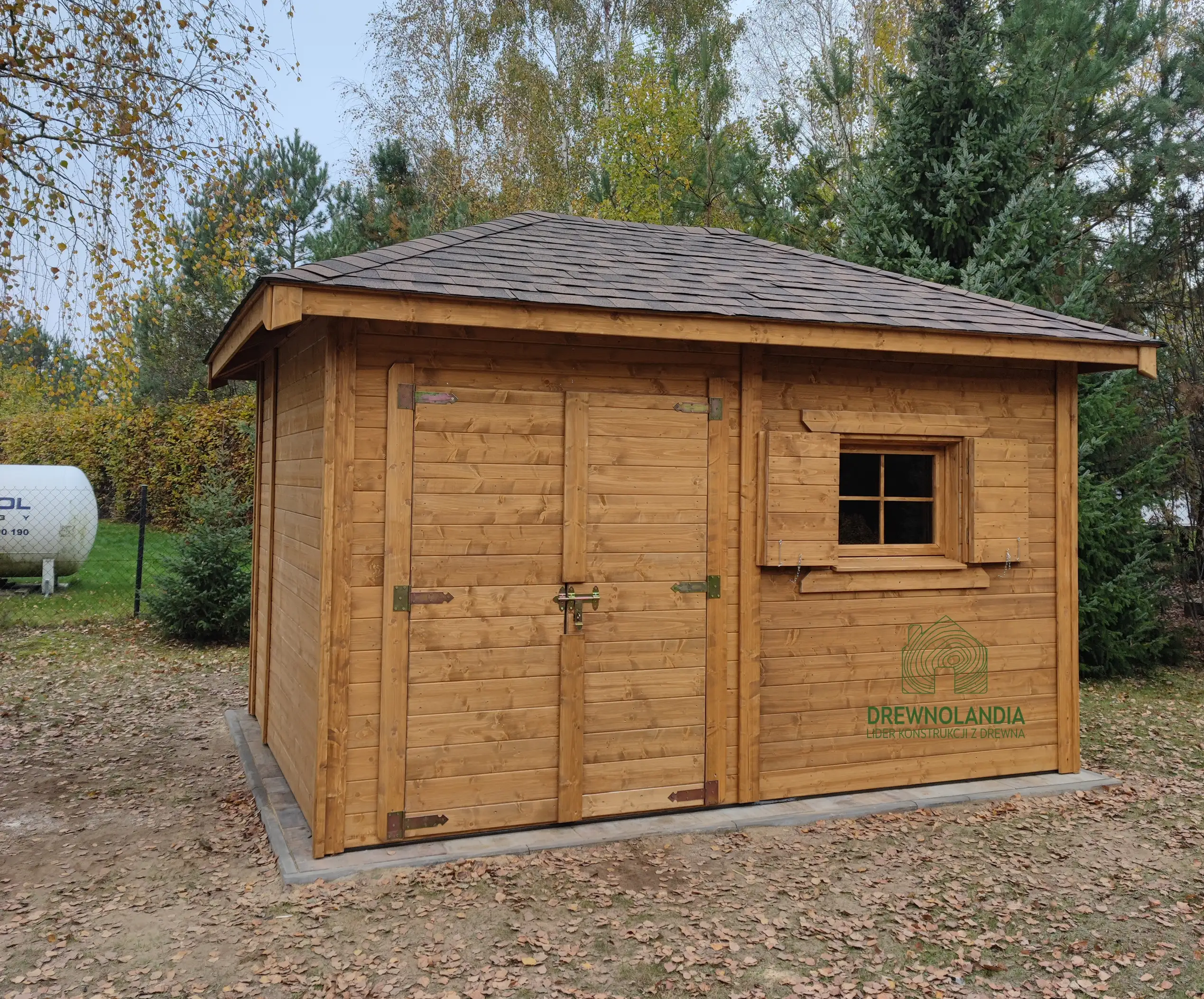 Drewniany Domek narzędziowy Jerzy - 4x3m