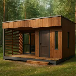 Domek ogrodowy z tarasem Maksymilian 5x5m - zdjęcie 1