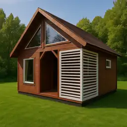 Domek letniskowy drewniany z antresolą Wiktor IV V2 – 35 m² - zdjęcie 7