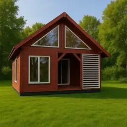 Domek letniskowy drewniany z antresolą Wiktor IV V2 – 35 m² - zdjęcie 6