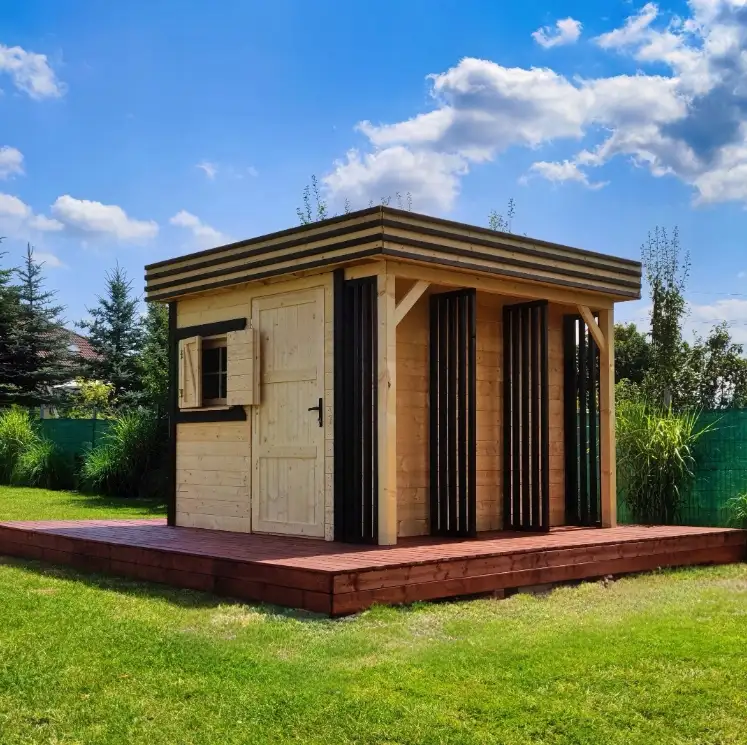 Domek gospodarczy z drewna Bonifacy v2 - 3x2,5m