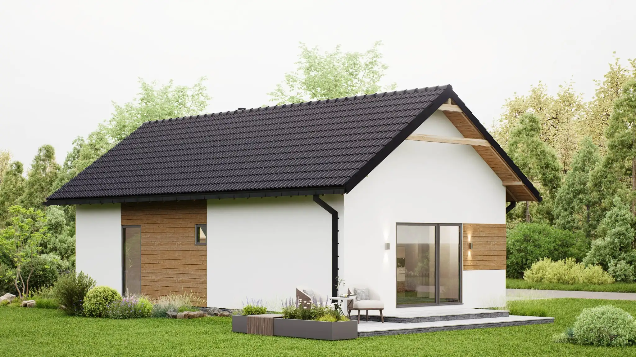 Najtańszy Dom mieszkalny całoroczny W Polsce CLT2 - WT 2021 – 70 m²