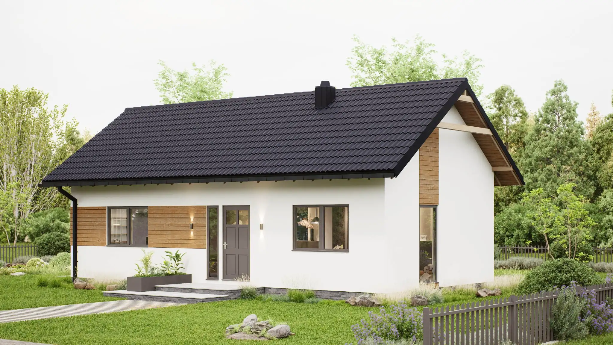 Najtańszy Dom mieszkalny całoroczny W Polsce CLT2 - WT 2021 – 70 m²